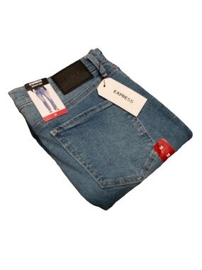 Express Woman’s Size 14 Bootcut Stretch Light Blue Denim Jeans NWT, $98 MSRP